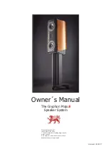 Gryphon MOJO S Owner'S Manual предпросмотр