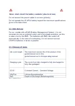 Preview for 8 page of GS-POWER GV-12V100Ah Instruction Manual