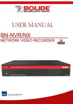 Preview for 1 page of GSA Bolide BN-NVR/NX User Manual