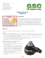 GSC BTN-01 Quick Start Manual preview