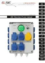 Preview for 1 page of GSE Timer box IV User Manual