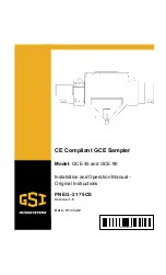 Предварительный просмотр 1 страницы GSi GCE 45 Installation And Operation Manual