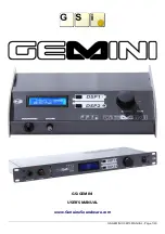 Предварительный просмотр 1 страницы GSi GEMINI Desktop User Manual