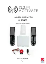 Предварительный просмотр 1 страницы GSM Activate Alarm Pro 20 Manual