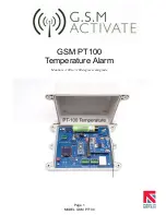 GSM Activate GSM PT100 Manual предпросмотр