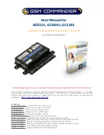 Предварительный просмотр 1 страницы GSM Commander GC0321 User Manual