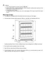 Preview for 9 page of GSM Bellini BBF145BI Installation & Operation Instructions