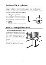 Предварительный просмотр 17 страницы GSM Bellini BDWM126W Installation & Operation Instructions