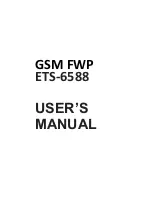 Preview for 1 page of GSM ETS-6588 User Manual