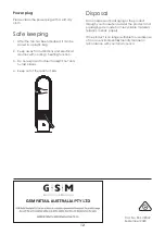 Предварительный просмотр 12 страницы GSM Mistralaire SKJ-CR022 Instruction Manual