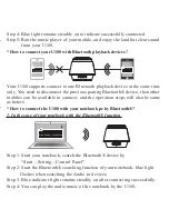 Предварительный просмотр 8 страницы Gsou U180 User Manual