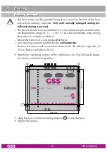 Preview for 10 page of GSS Compact Classic STC 4-16 IPS CI Assembly Instructions Manual