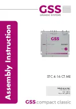 GSS compact STC 4-16 CT lite Assembly Instruction Manual предпросмотр