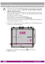 Предварительный просмотр 10 страницы GSS compact STC 4-16 CT lite Assembly Instruction Manual