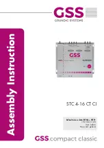 GSS compact STC 4-16 CT lite Assembly Instructions Manual предпросмотр