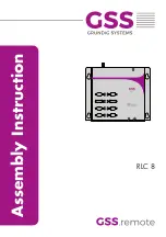 Предварительный просмотр 1 страницы GSS GSS.remote RLC 8 Assembly Instruction Manual