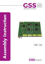 GSS HDE 164 Assembly Instruction Manual предпросмотр