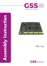 GSS HDE 166 Assembly Instruction Manual предпросмотр