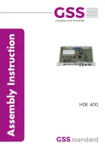 GSS HDE 400 Assembly Instruction Manual предпросмотр