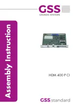 GSS HDM 400 P CI Assembly Instruction Manual preview