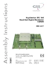 Предварительный просмотр 1 страницы GSS HDM 660 T Assembly Instructions Manual