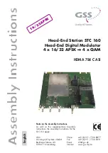 GSS HDMA 784 C ASI Assembly Instructions Manual preview