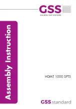 GSS HDMT 1000 SPTS Assembly Instruction Manual preview