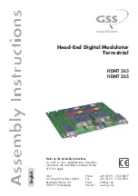 GSS HDMT 263 Assembly Instructions Manual preview