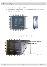 Предварительный просмотр 3 страницы GSS PDP 900 Assembly Instructions