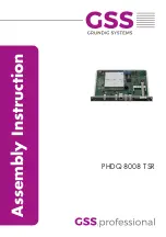 GSS PHDQ 8008 TSR Assembly Instruction Manual preview