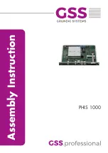 GSS PHIS 1000 Assembly Instruction Manual предпросмотр