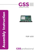 GSS PSDP 6200 Assembly Instruction Manual предпросмотр