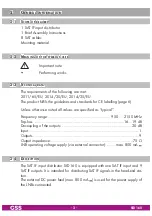 Preview for 3 page of GSS SID 160 Assembly Instruction Manual