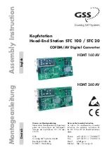 GSS STC 100 Assembly Instruction Manual предпросмотр