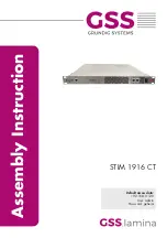 GSS STIM 1916 CT Assembly Instruction Manual preview