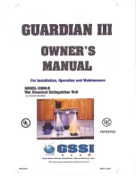 GSSI Guardian III G300-B Owner'S Manual preview