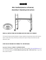 GSSIM Mini Scaffold Assembly & Operating Instructions preview