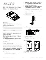 Preview for 1 page of GST DC-M9415 Series Installation Sheet