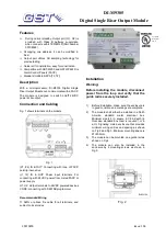 Preview for 1 page of GST DI-M9305 Quick Start Manual