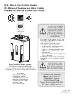 GSW 520H Installation Manual And Owner'S Manual preview