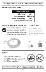 Preview for 2 page of GT-Lite GT-RL-FL Assembly & Installation