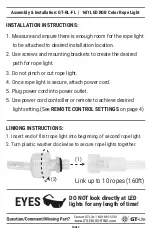 Preview for 3 page of GT-Lite GT-RL-FL Assembly & Installation