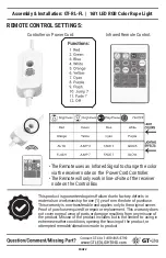 Preview for 4 page of GT-Lite GT-RL-FL Assembly & Installation