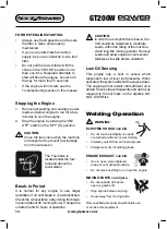 Preview for 14 page of GT POWER GT200W Operating Instructions Manual