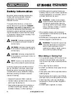 Preview for 4 page of GT POWER GT3500SE Operating Instructions Manual