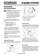 Preview for 12 page of GT POWER GT3500SE Operating Instructions Manual