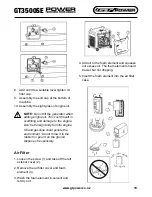 Preview for 19 page of GT POWER GT3500SE Operating Instructions Manual