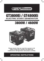 Preview for 1 page of GT POWER GT3800Ei Operating Instructions Manual