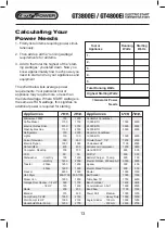 Preview for 13 page of GT POWER GT3800Ei Operating Instructions Manual