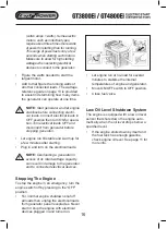 Preview for 16 page of GT POWER GT3800Ei Operating Instructions Manual